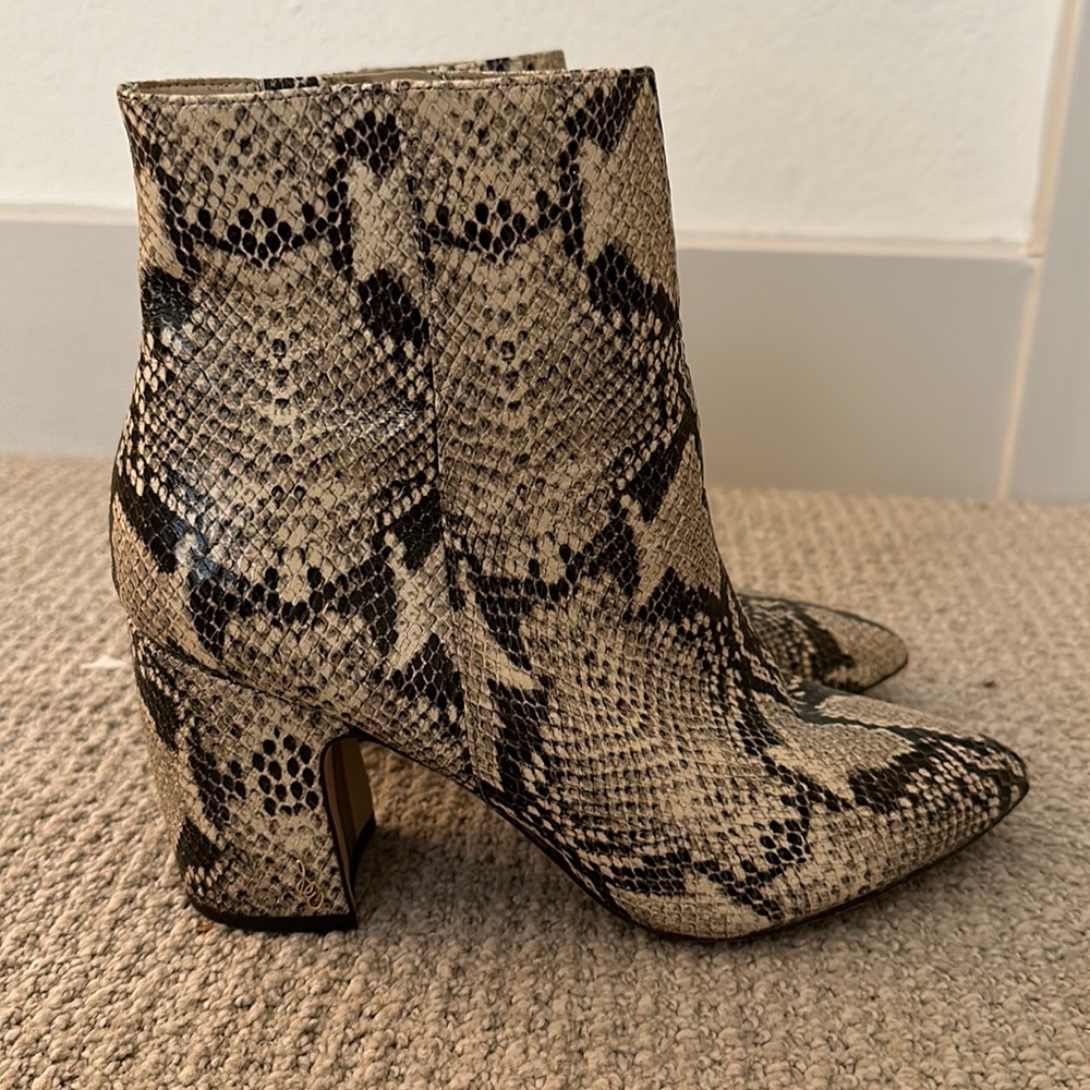 Sam Edelman snake skin Booties